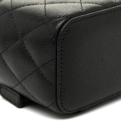 Chanel Caviar Quilted Mini Vanity Case With Chain Black 8 of 10