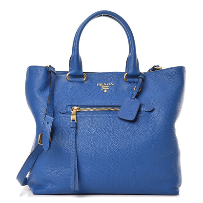 Prada Vitello Daino Tote Azzurro 1 of 13