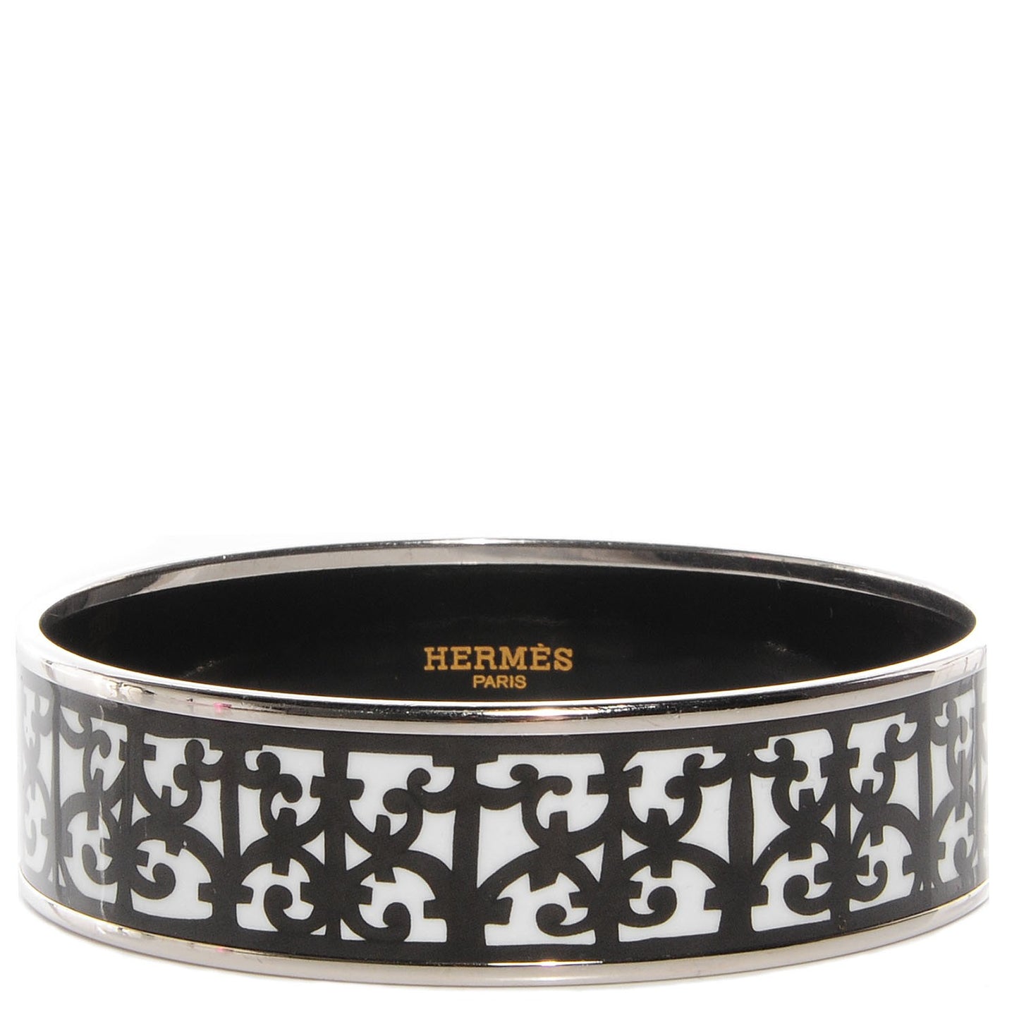 Enamel Printed Wide Balcons du Guadalquivir Bracelet 70 Black