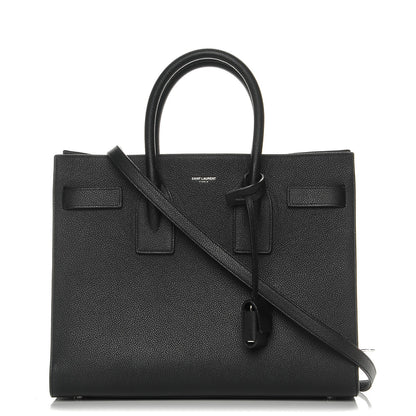 Saint Laurent Grained Calfskin Small Sac De Jour Black 1 of 9