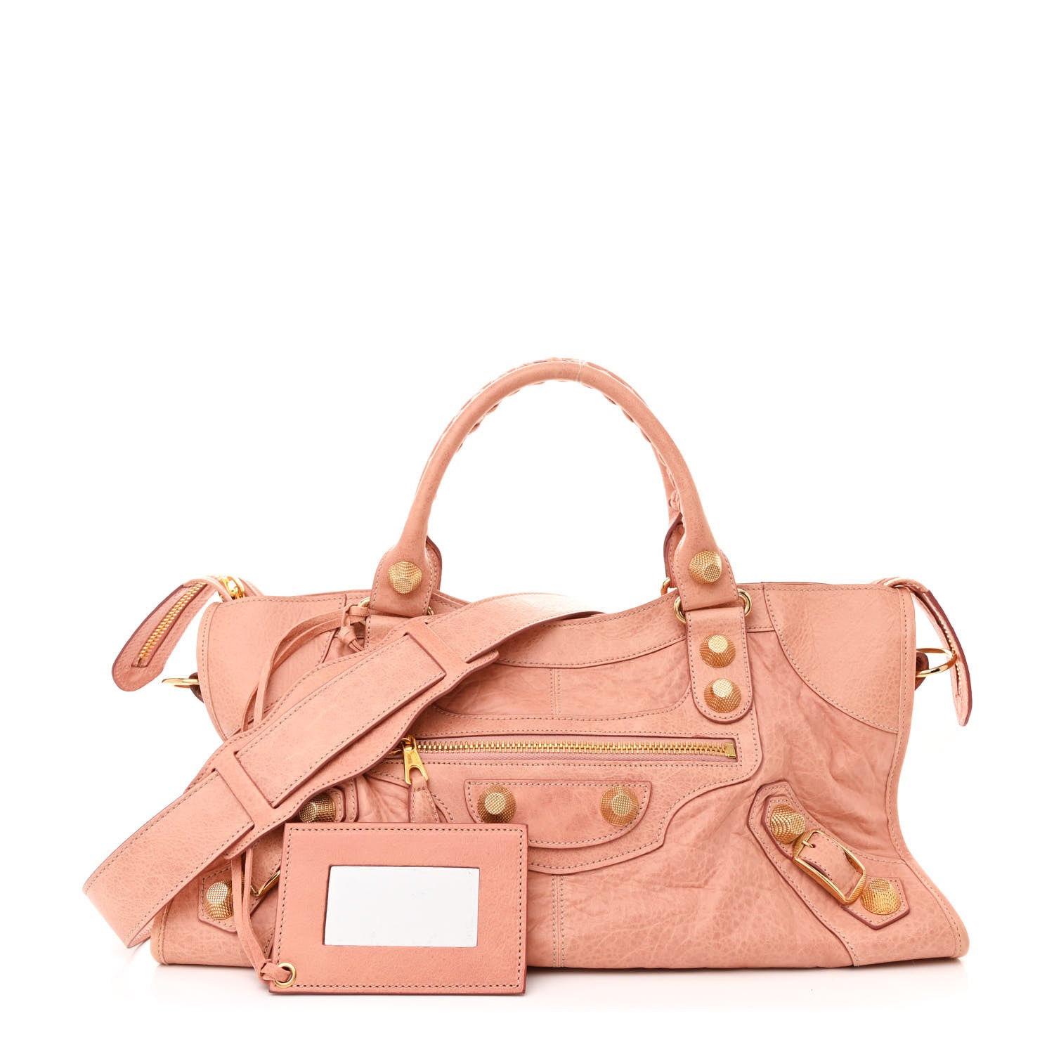 Balenciaga Agneau Giant 21 Gold Hardware Part Time Vieux Rose