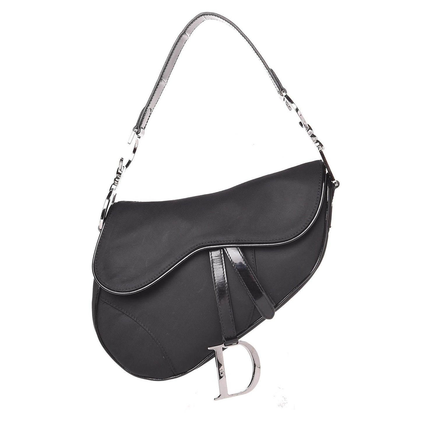 Nylon Saddle Bag Black