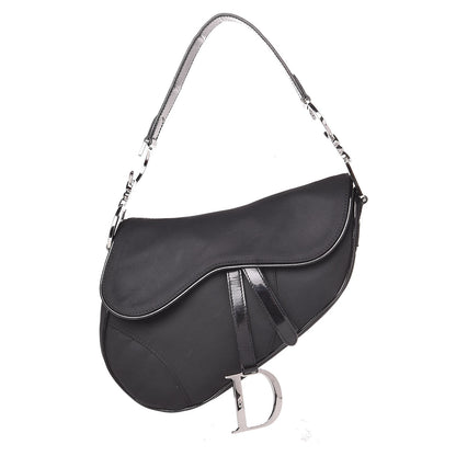 Christian Dior Nylon Saddle Bag Black 1 of 9