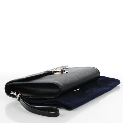 Prada Saffiano Clutch Black 4 of 8