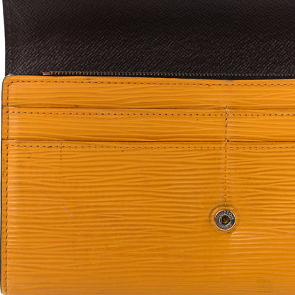 Louis Vuitton Epi Sarah Wallet NM Citron Black 8 of 9