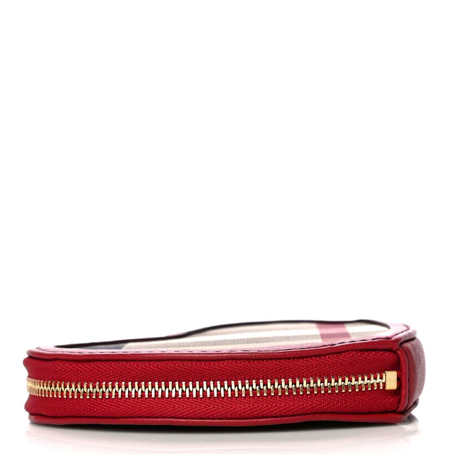 Nova Check Heart Coin Case Red