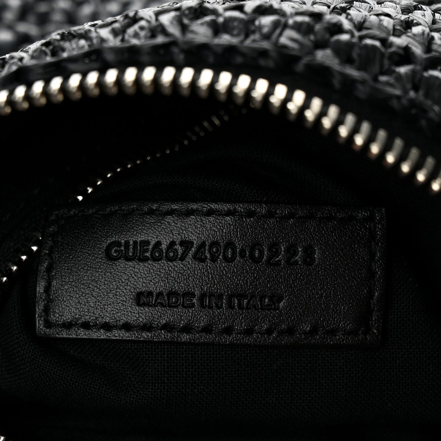 Raffia Le Crossbody Black