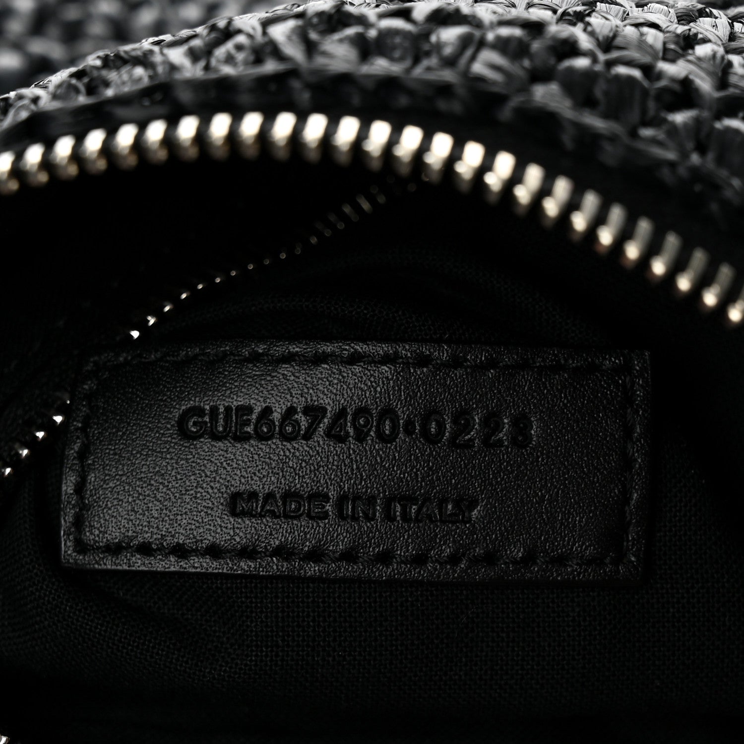 Saint Laurent Raffia Le Crossbody Black 6 of 10