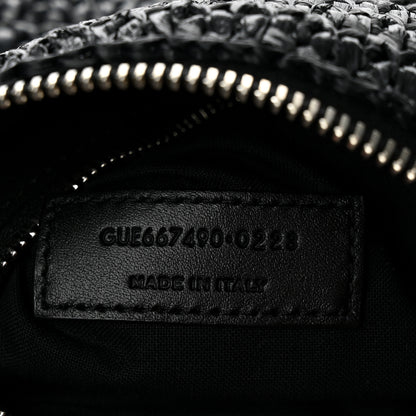 Saint Laurent Raffia Le Crossbody Black 6 of 10