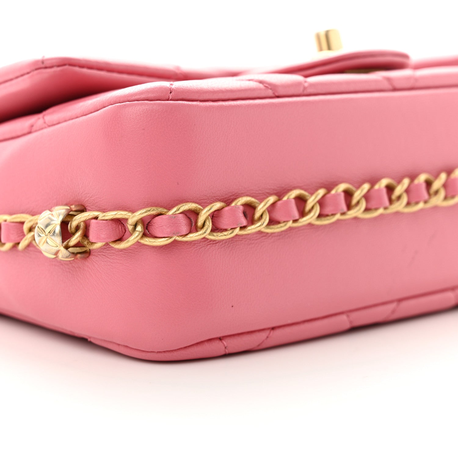 Chanel Lambskin Quilted CC Small Dynasty Flap Pink 9 of 12