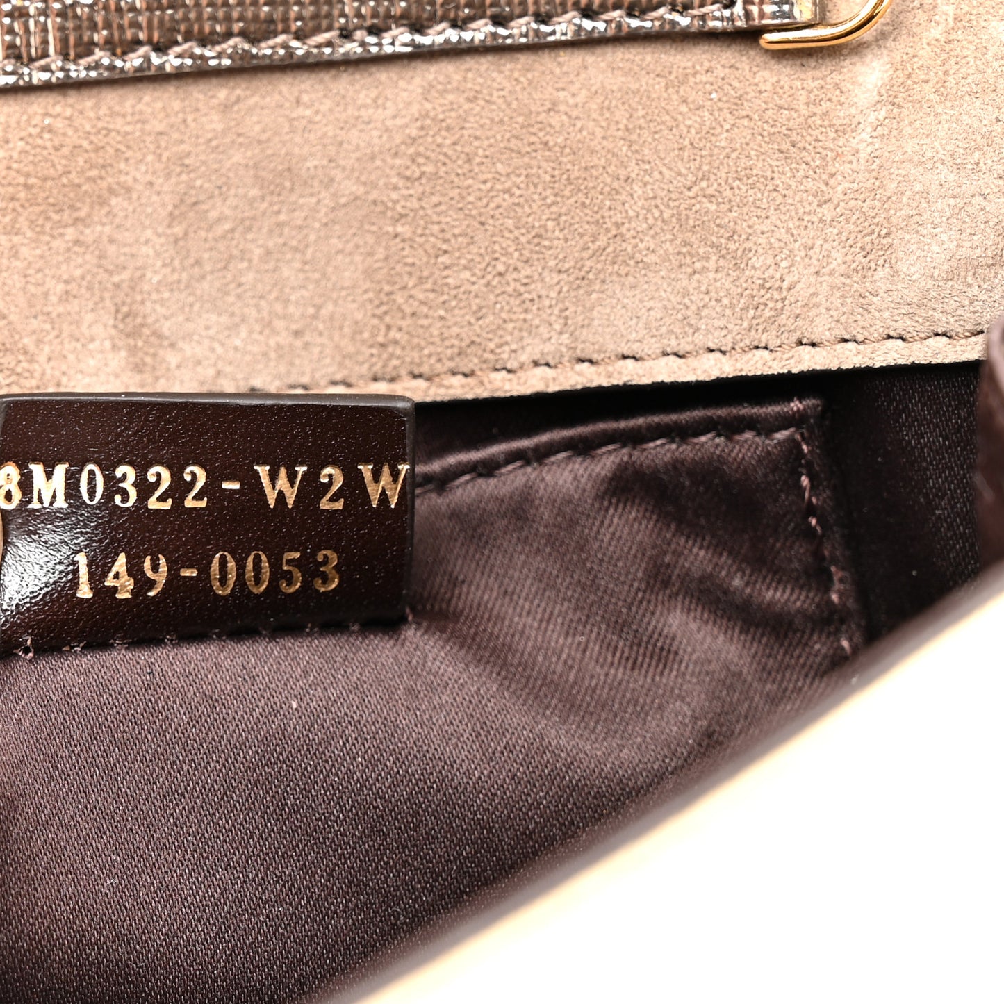 Vitello Mirror Elite Bi-Color Mini Rush Clutch Bronze Gold