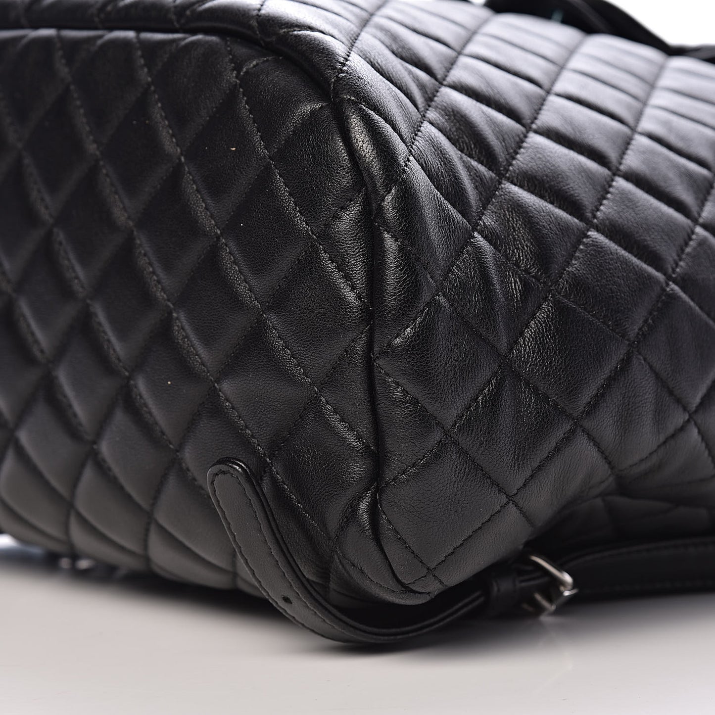 Calfskin Quilted Large Urban Spirit Backpack Black