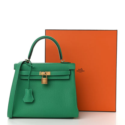 Hermes Togo Kelly Retourne 25 Menthe 11 of 11