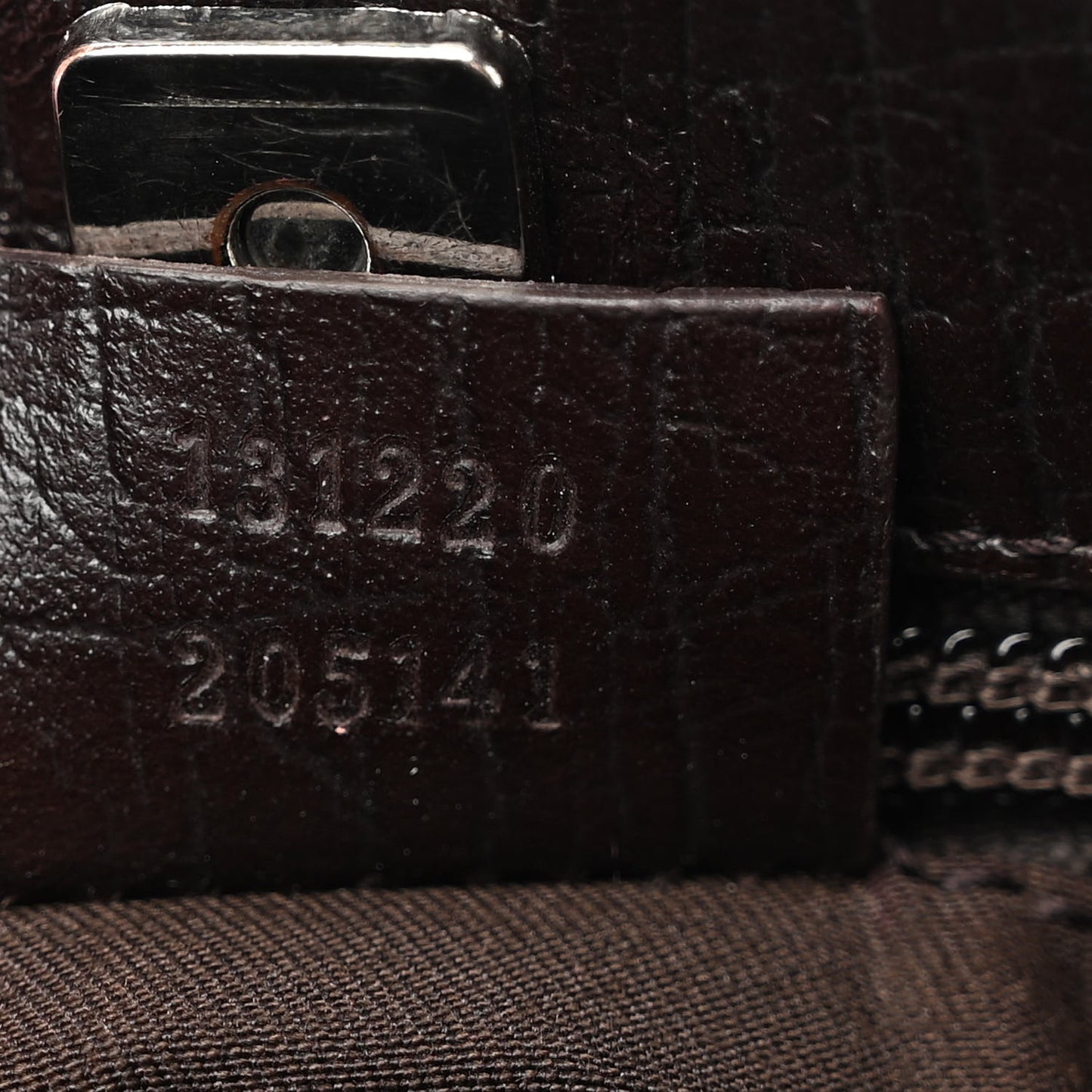 GG Plus Monogram Small Vertical Tote Dark Brown