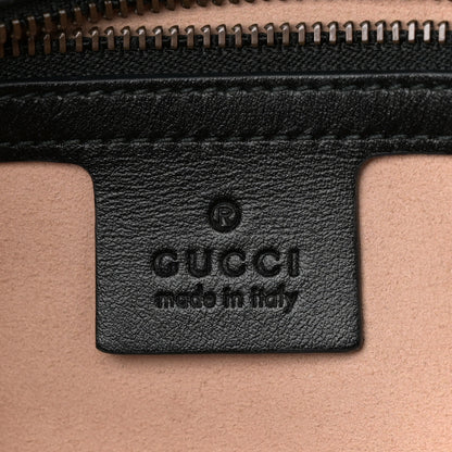 Gucci Calfskin Matelasse Small GG Marmont Shoulder Bag Black 6 of 11