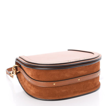 Chloe Calfskin Suede Medium Nile Bracelet Bag Caramel 4 of 7