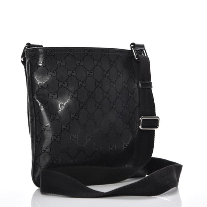 Gucci Imprime Monogram Small Flat Messenger Bag Black 3 of 7