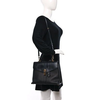 Louis Vuitton Grained Smooth Calfskin Rose Des Vents MM Black 2 of 15