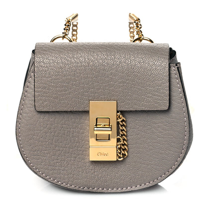 Chloe Grained Lambskin Mini Drew Crossbody Backpack Motty Grey 1 of 8