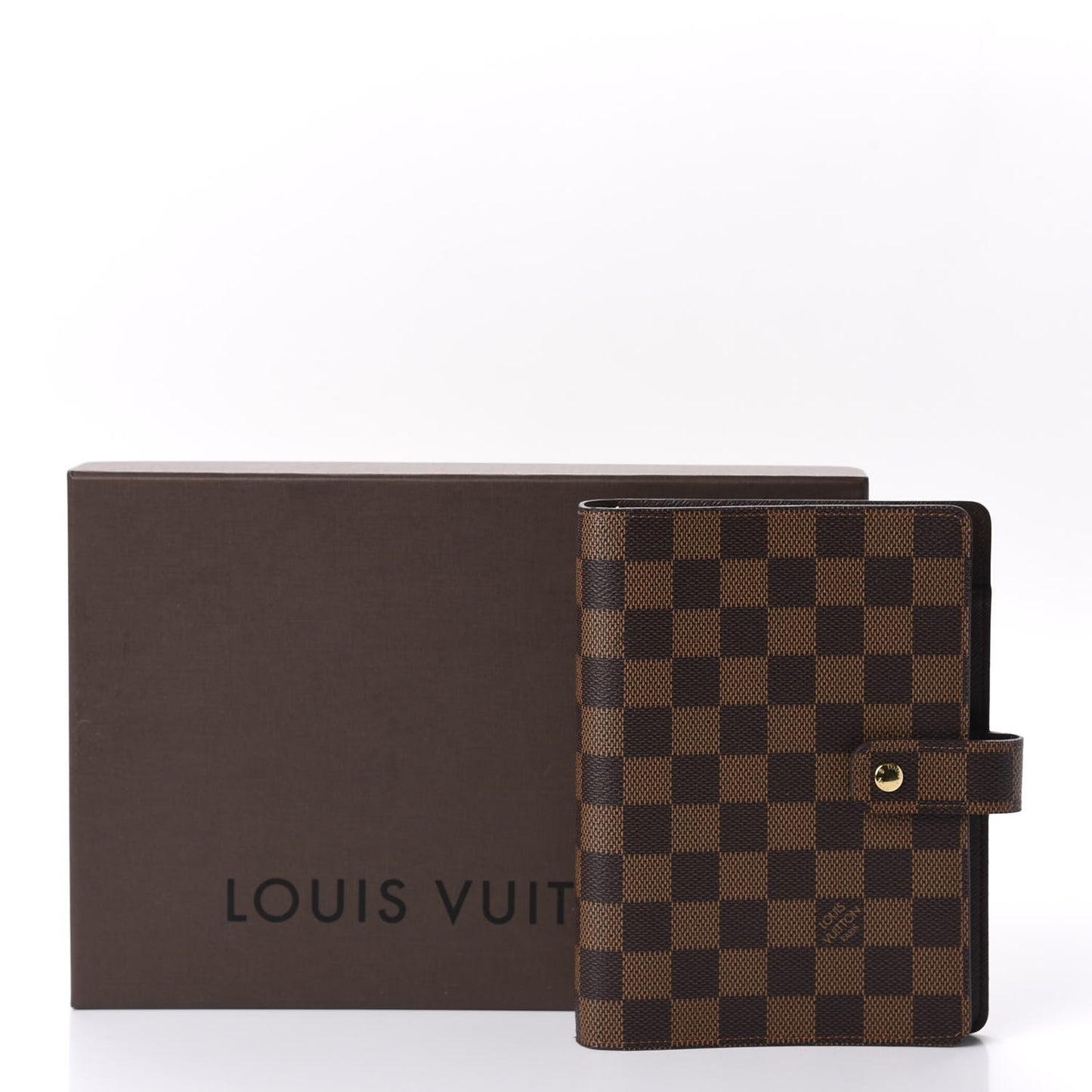 Damier Ebene Medium Ring Agenda Cover