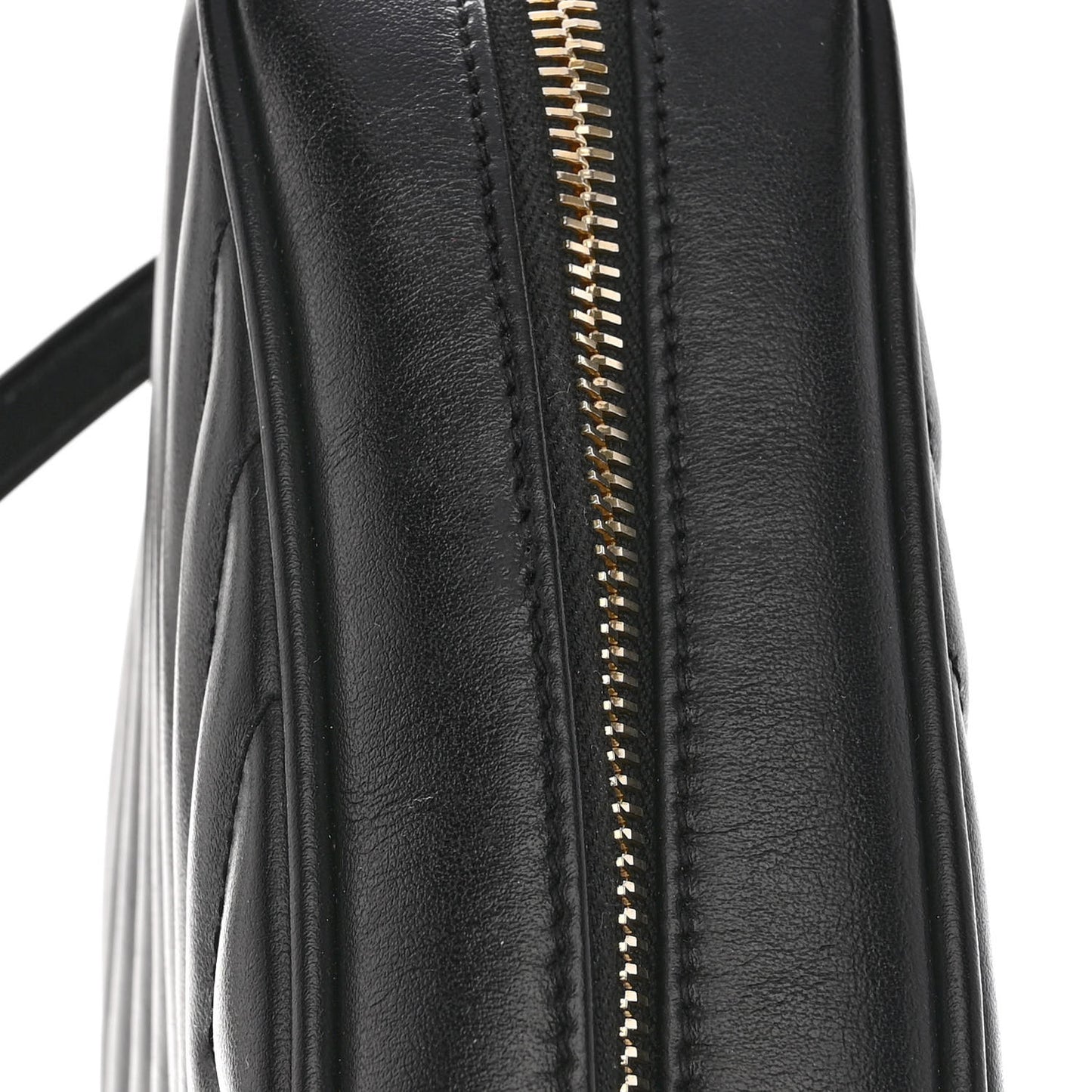 Calfskin Matelasse Monogram Lou Camera Bag Black