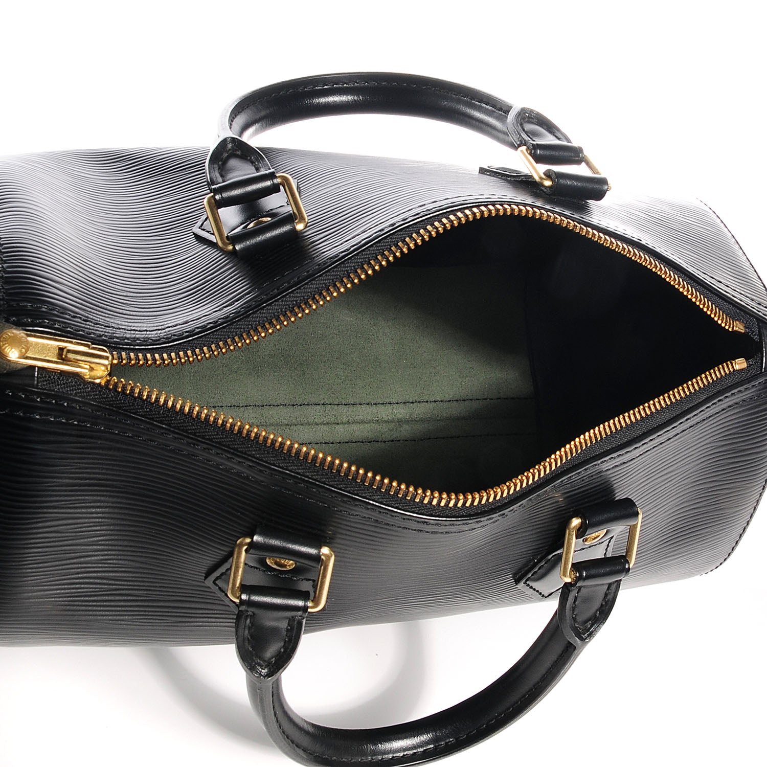 Louis Vuitton Epi Speedy 25 Black 5 of 7