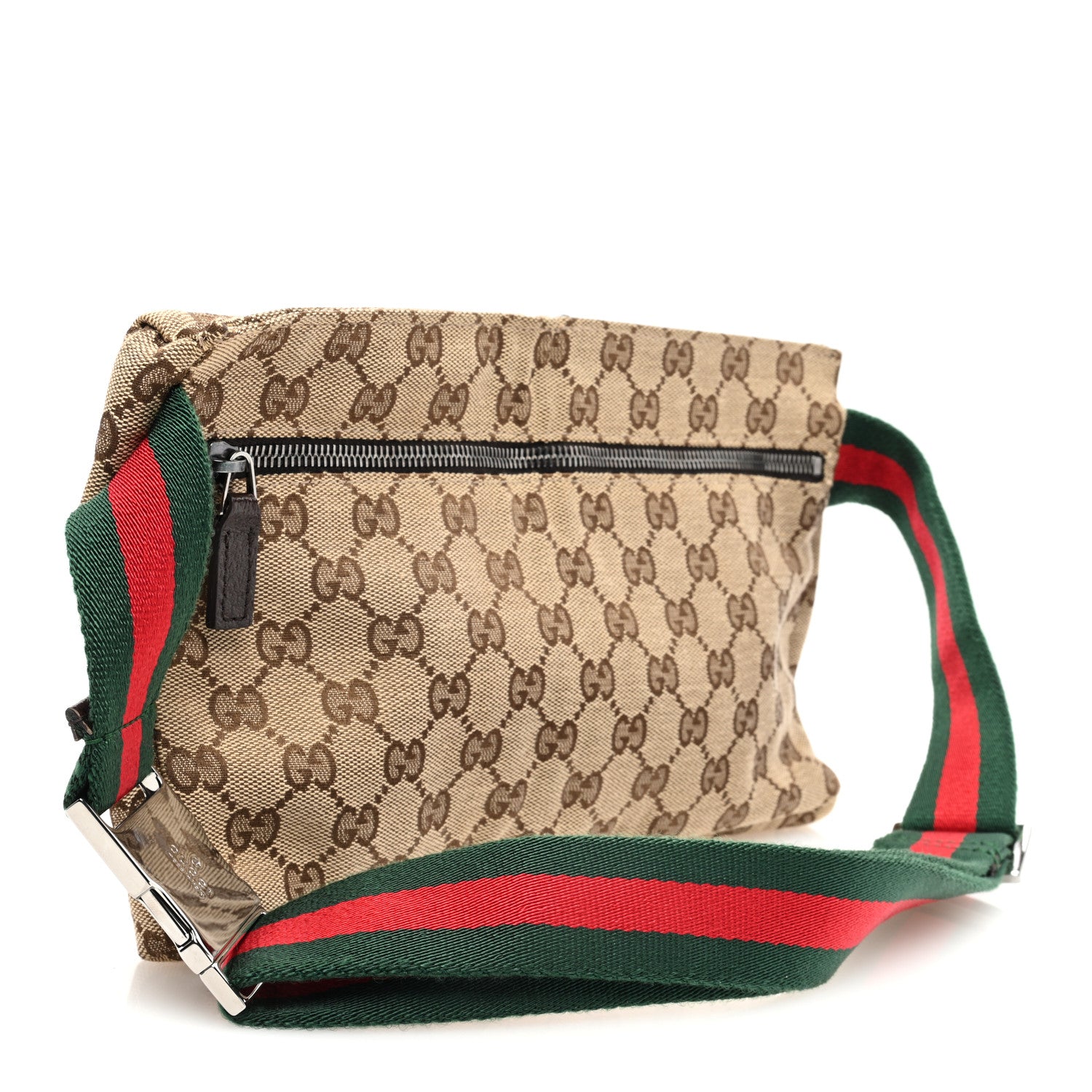 Gucci Monogram Web Belt Bag Dark Brown 3 of 10