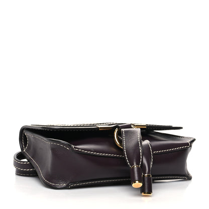 Chloe Shiny Calfskin Marcie Convertible Belt Bag Black Raisin 4 of 10