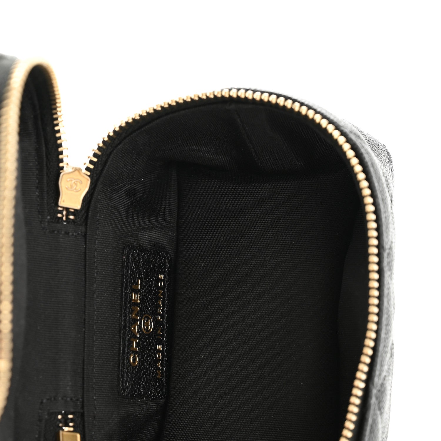 Chanel Caviar Quilted Mini Top Handle Vanity With Chain Black 5 of 11