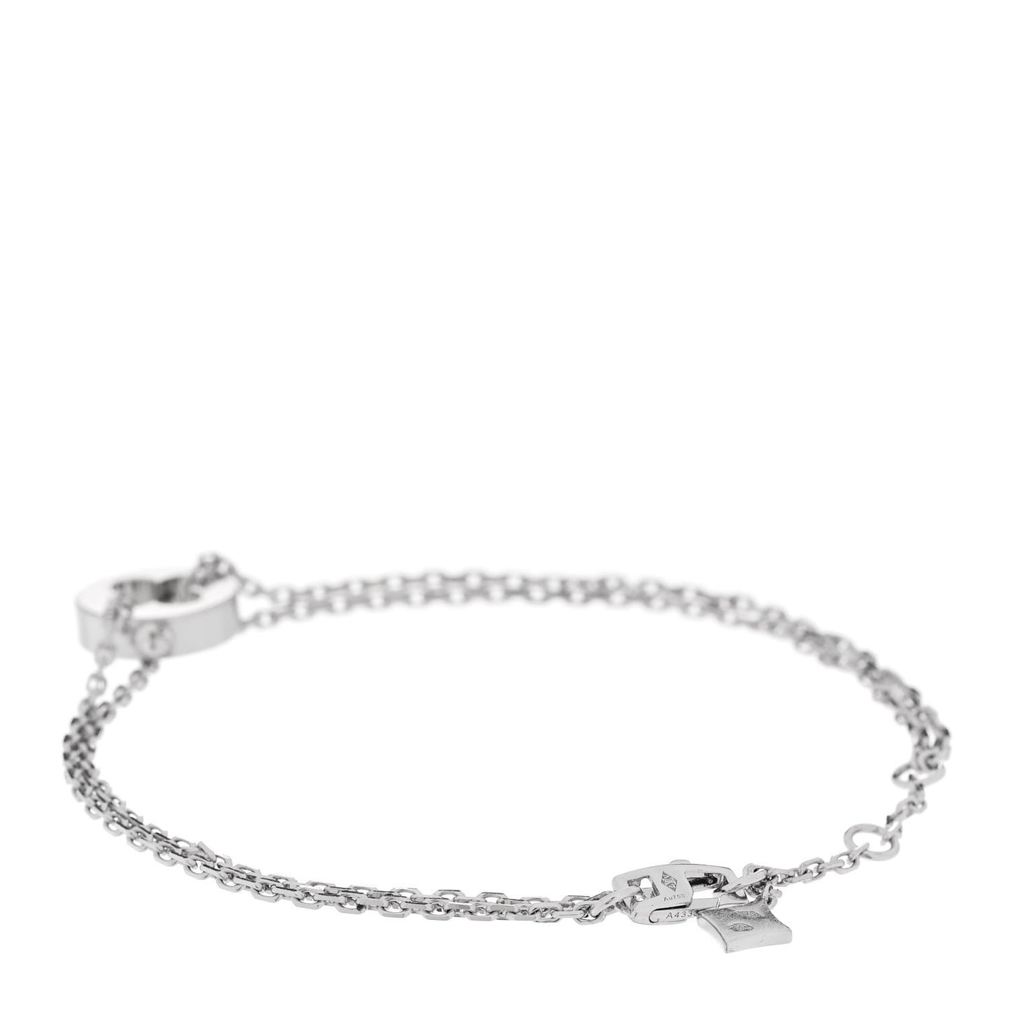 18K White Gold Empreinte Chain Bracelet