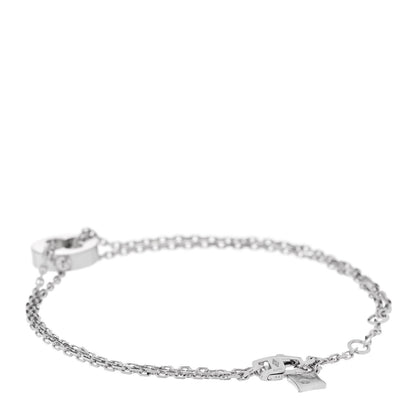 Louis Vuitton 18K White Gold Empreinte Chain Bracelet 2 of 5