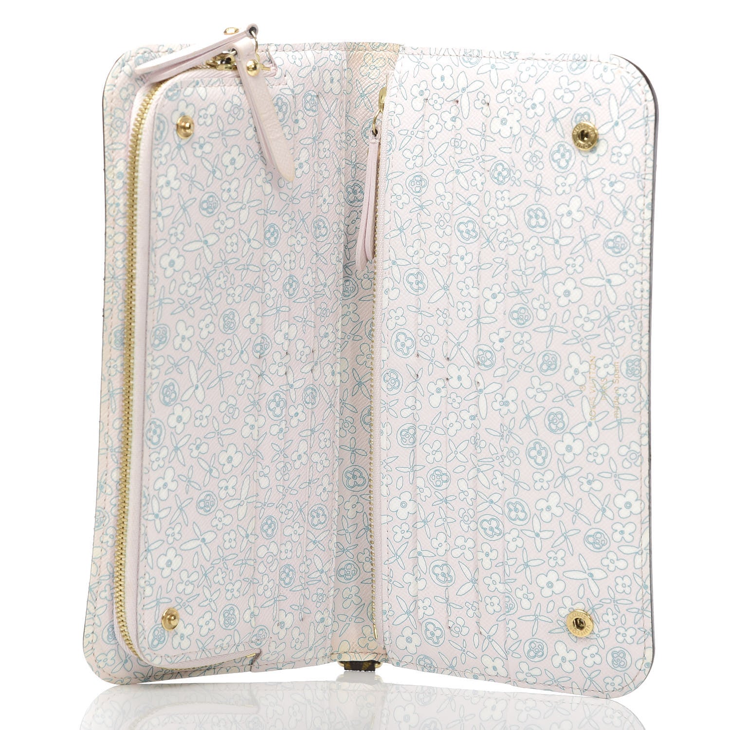 Louis Vuitton Monogram Fleuri Insolite Wallet Rose 5 of 8