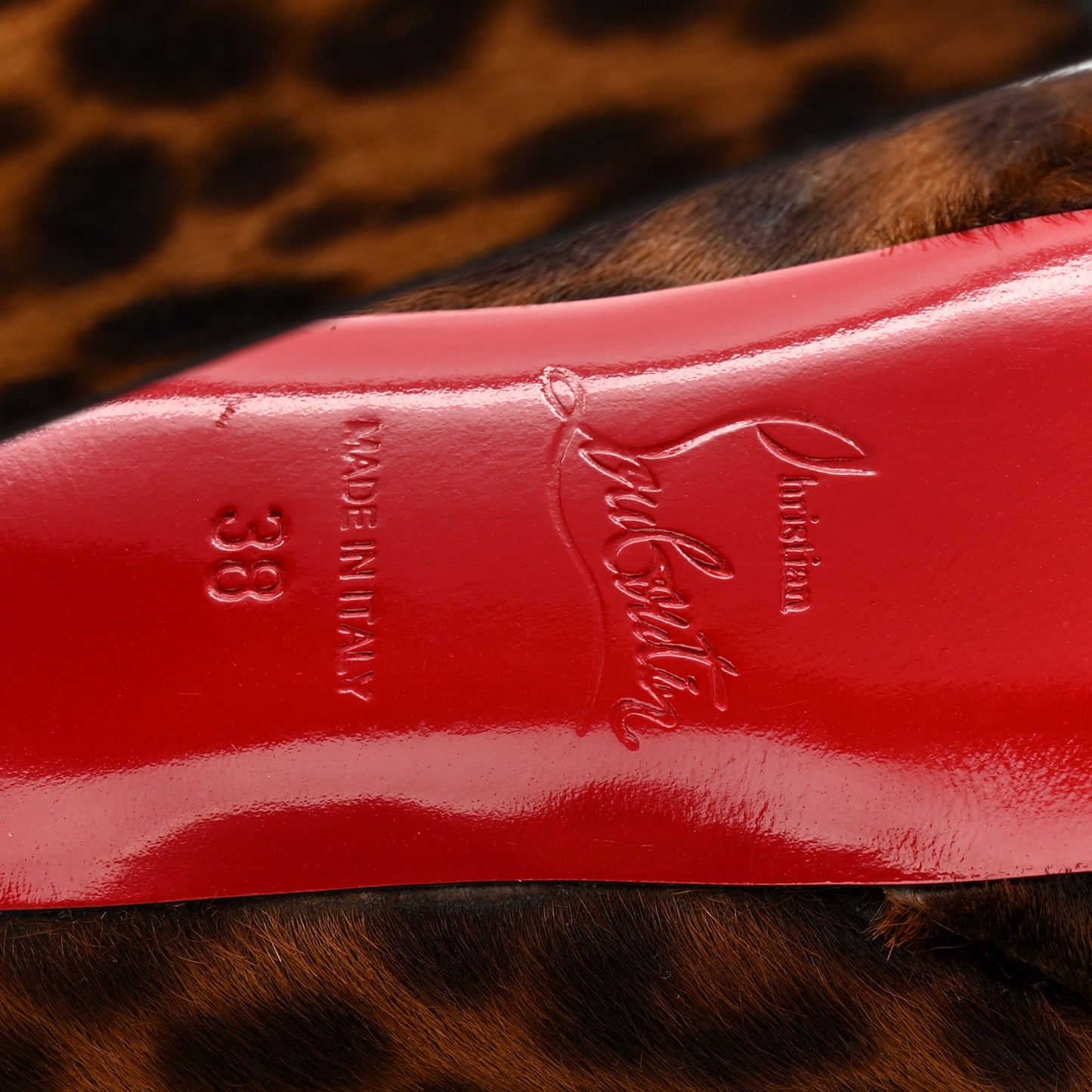 Calf Hair Leopard Print Mini Chad Bibi 140 Pumps 38