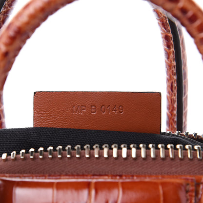 Givenchy Calfskin Crocodile Embossed Mini Antigona Cognac 7 of 9