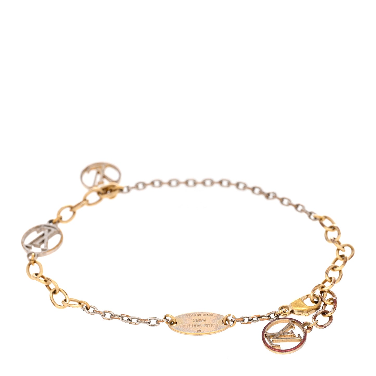Logomania Bracelet Silver Gold