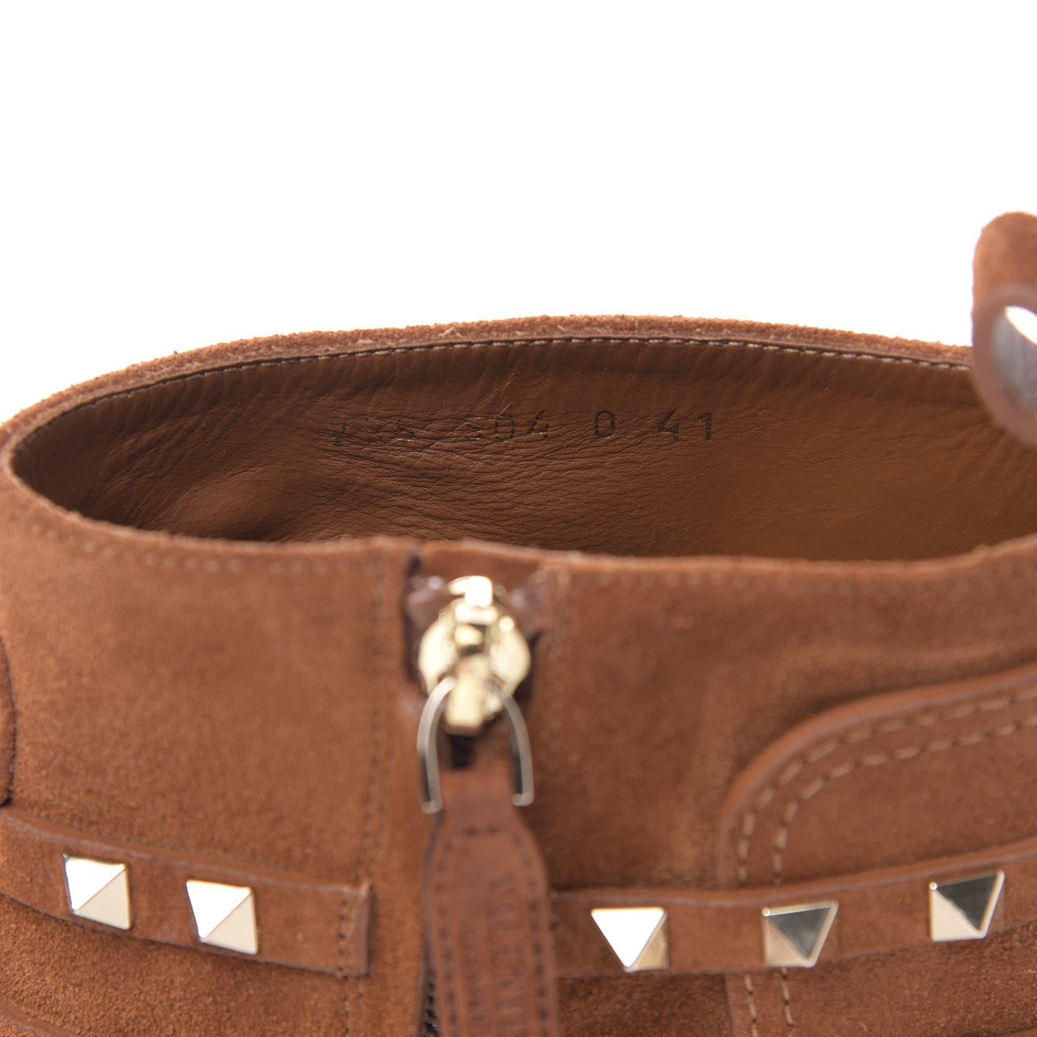 Valentino Garavani Suede Rockstud Double Buckle 50mm Cowboy Ankle Boots 41 Selleria 7 of 10