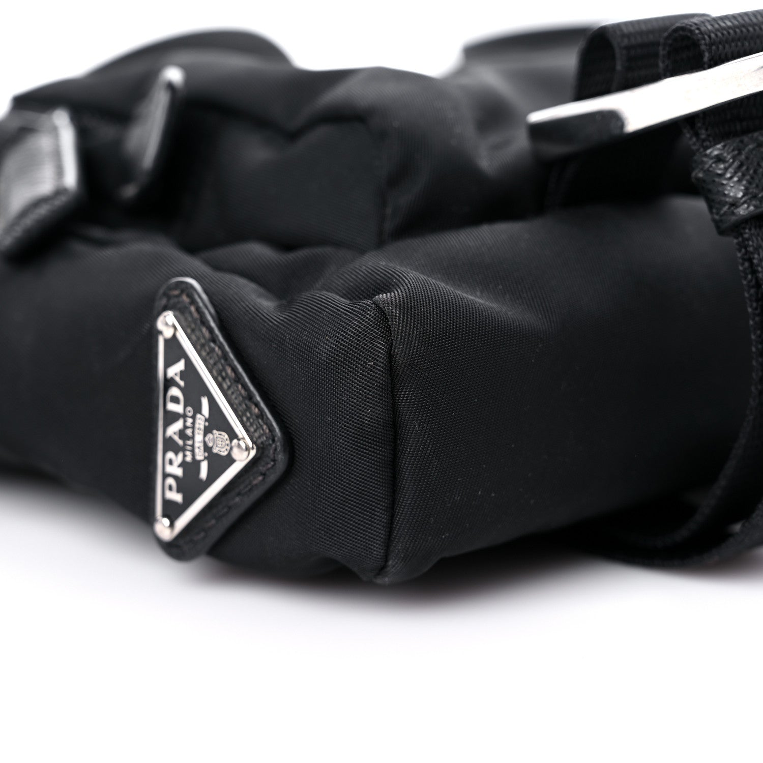 Prada Tessuto Nylon Messenger Bag Black 6 of 12