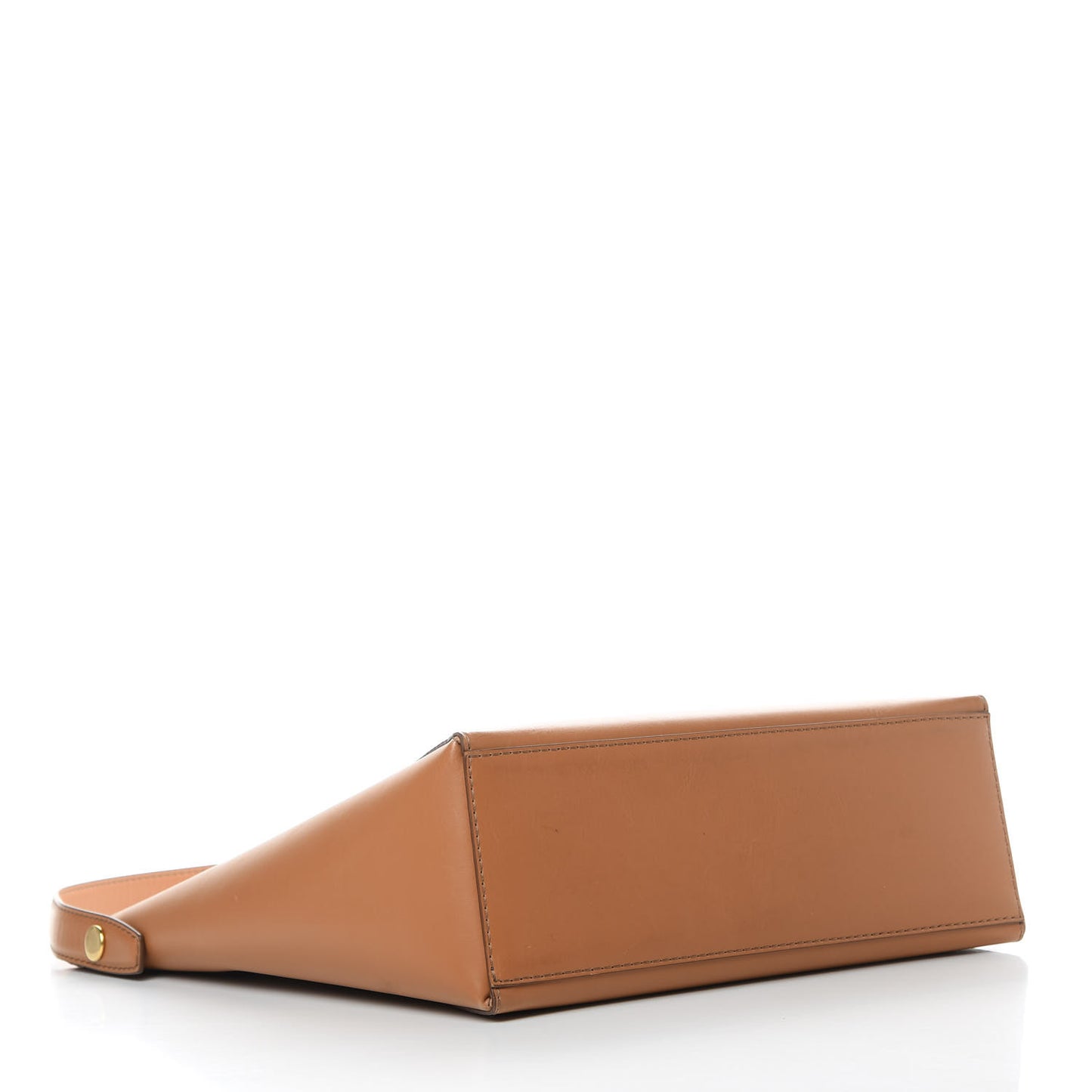 Eco Alter Nappa Popper Bucket Bag Tan