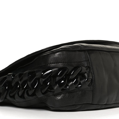 Chanel Calfskin Modern Chain Rhodoid Flap Black 8 of 9
