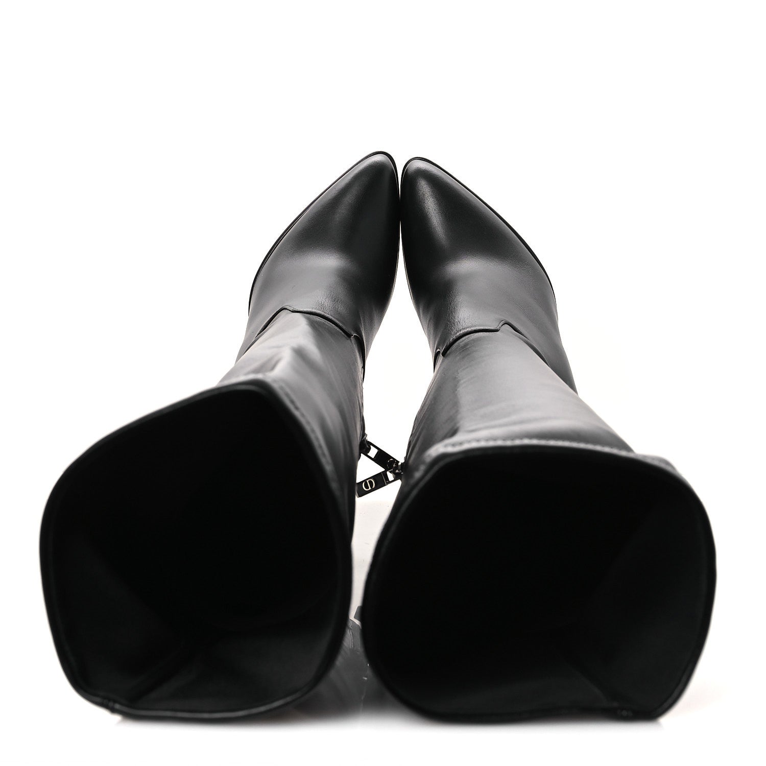 Christian Dior Nappa Knee High Boots 38.5 Black 2 of 10