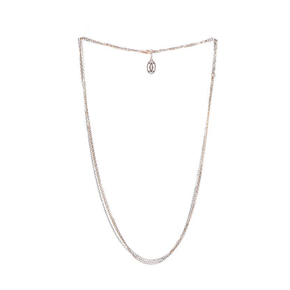 Cartier 18K Pink Yellow White Gold Three Chain Necklace 3 of 8