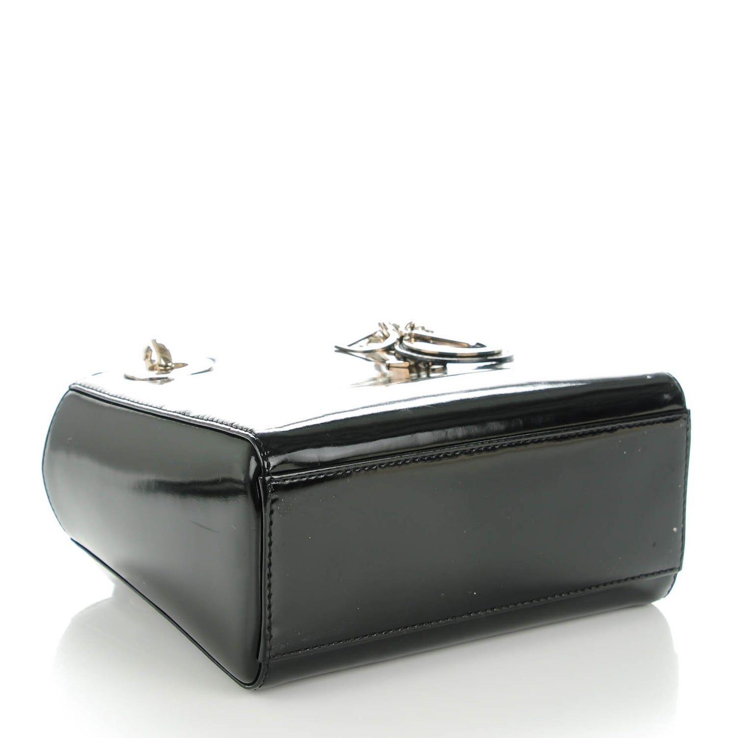 Patent Mini Lady Dior Black