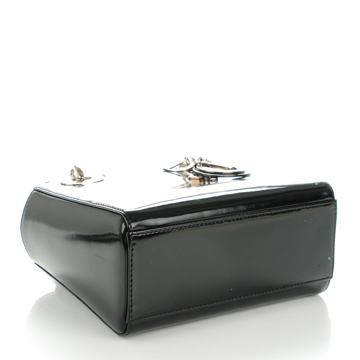 Christian Dior Patent Mini Lady Dior Black 4 of 7