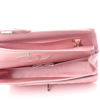 Chanel Iridescent Caviar Quilted Medium Double Flap Rose Pink 5 of 10