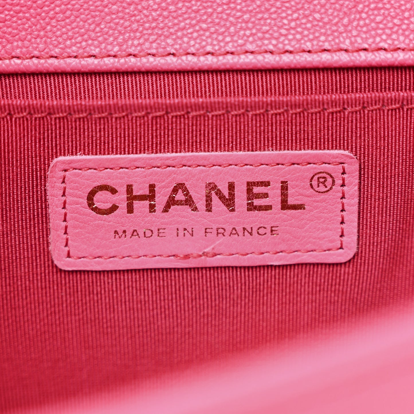 Caviar Quilted Medium Boy Flap Pink