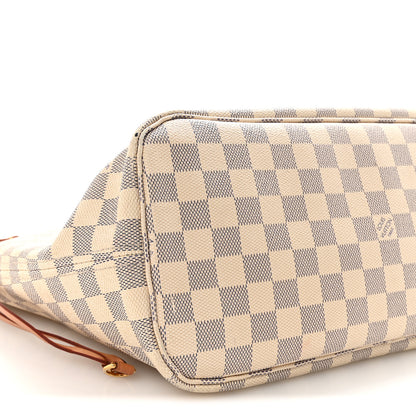 Louis Vuitton Damier Azur Neo Neverfull MM Rose Ballerine 8 of 9