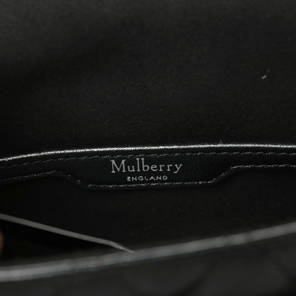 Mulberry Shiny Buffalo Quilted Small Darley Shoulder Bag Black 8 of 8