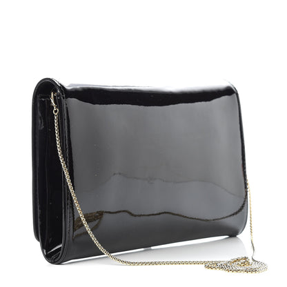 Versace Patent Palazzo Medusa Chain Evening Bag Black 3 of 10