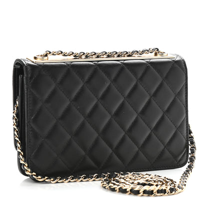 Chanel Lambskin Quilted Trendy CC Wallet On Chain WOC Black 3 of 10