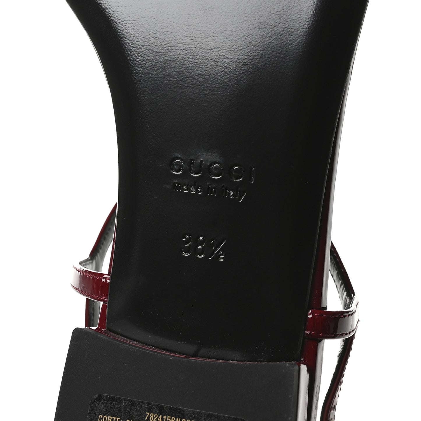 Patent Signoria Thong Sandals 38.5 Rosso Ancora